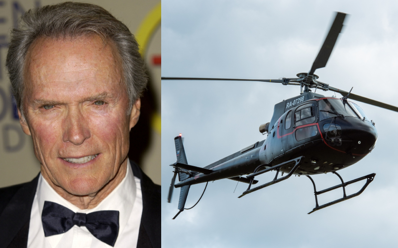 Clint Eastwood – Aerospatiale A-Star Helicopter, Estimated $1.5 Million | Getty Images Photo by Robert Mora & Shutterstock