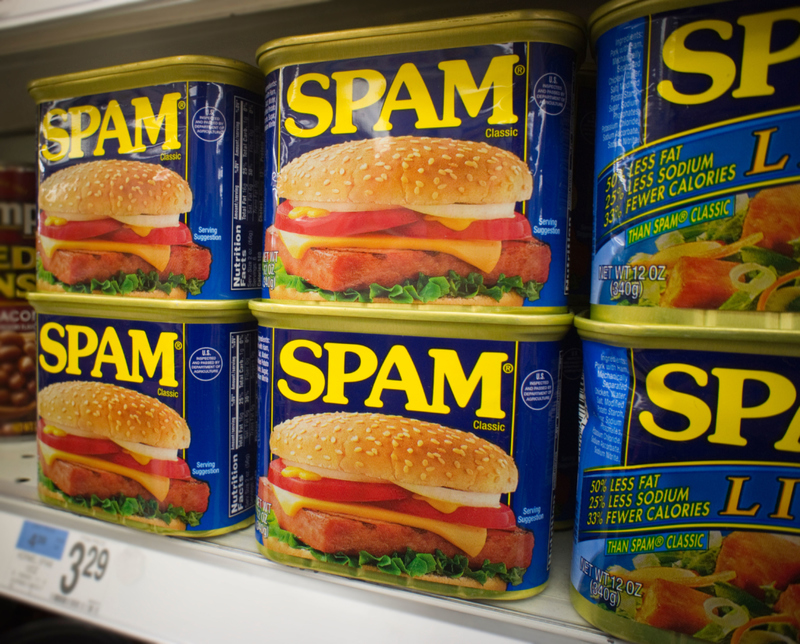 Slurp Spam for Supper | Alamy Stock Photo by Richard B. Levine
