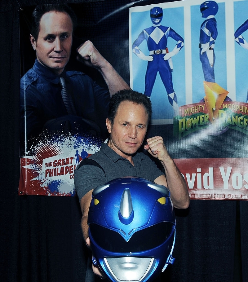 The Power Rangers Crew vs. Blue Ranger David Yost | Getty Images Photo by Bobby Bank/WireImage